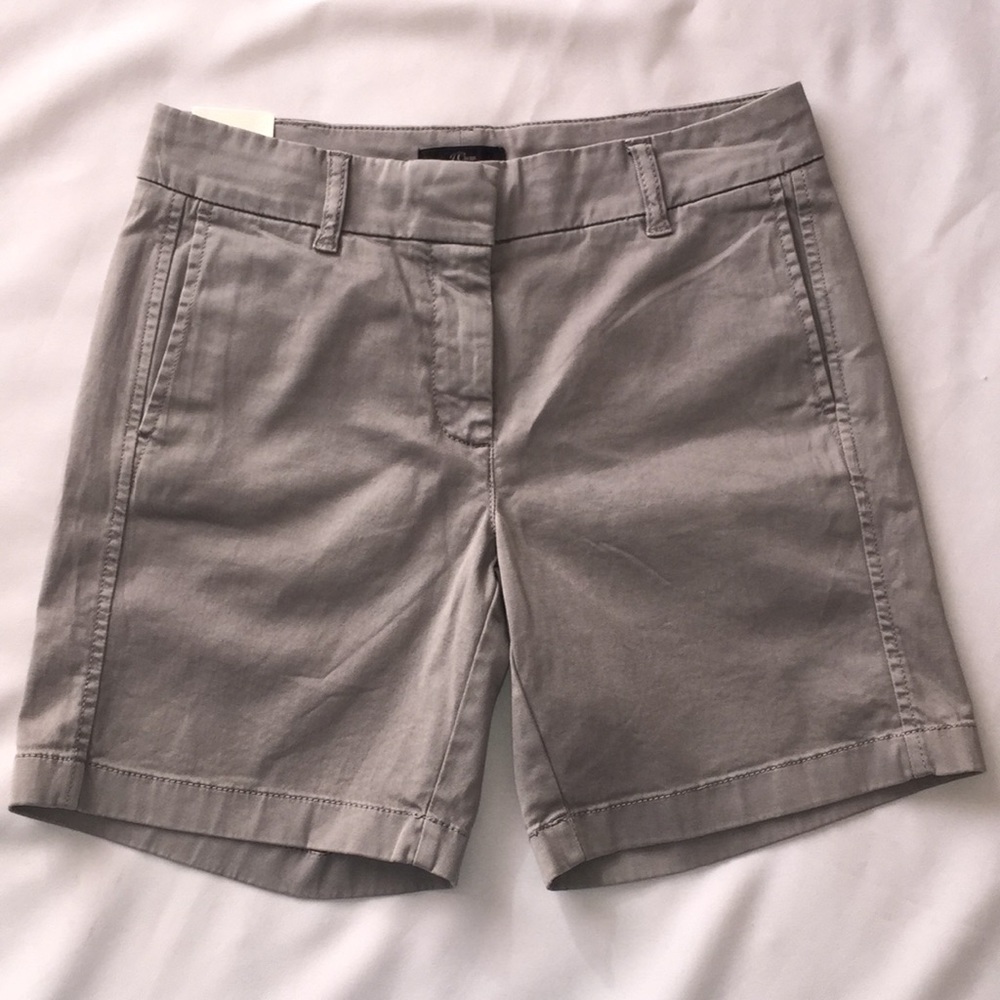 J. Crew Chino Stretch Shorts Gray size 0